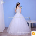 Romantic white bridal lace sleeveless ball gown Princess Wedding Dress